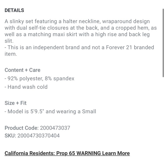 Slinky Halter Top & Maxi Skirt Set - Picture 6 of 11